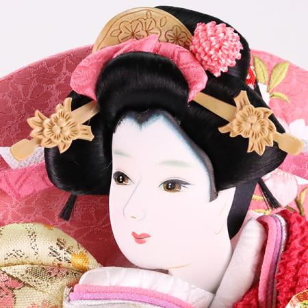 羽子板飾り「優雅コラボ:10号白夢桜/ピンク」