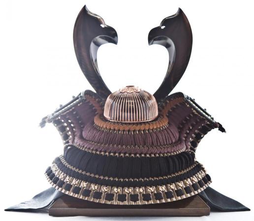 彫金ブロンズ兜収納飾り「龍神」