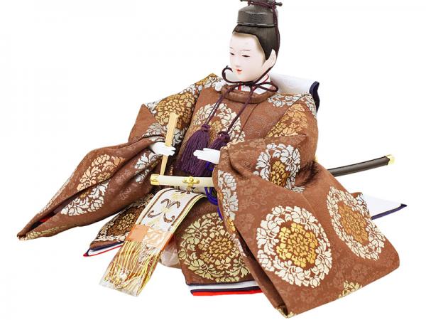 人形工房天祥 限定オリジナル 平飾り 「新古今雛 大三五親王 京都西陣帯 高級帯仕立て」