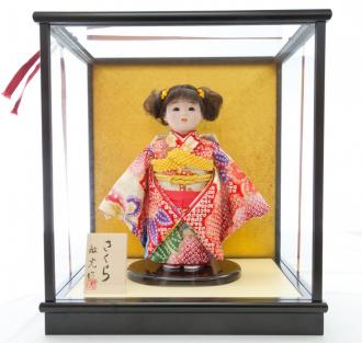 5号市松人形　さくら　No.2 ケース入り