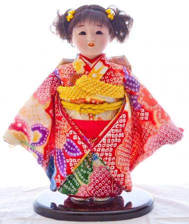 5号市松人形　さくら　No.2 ケース入り